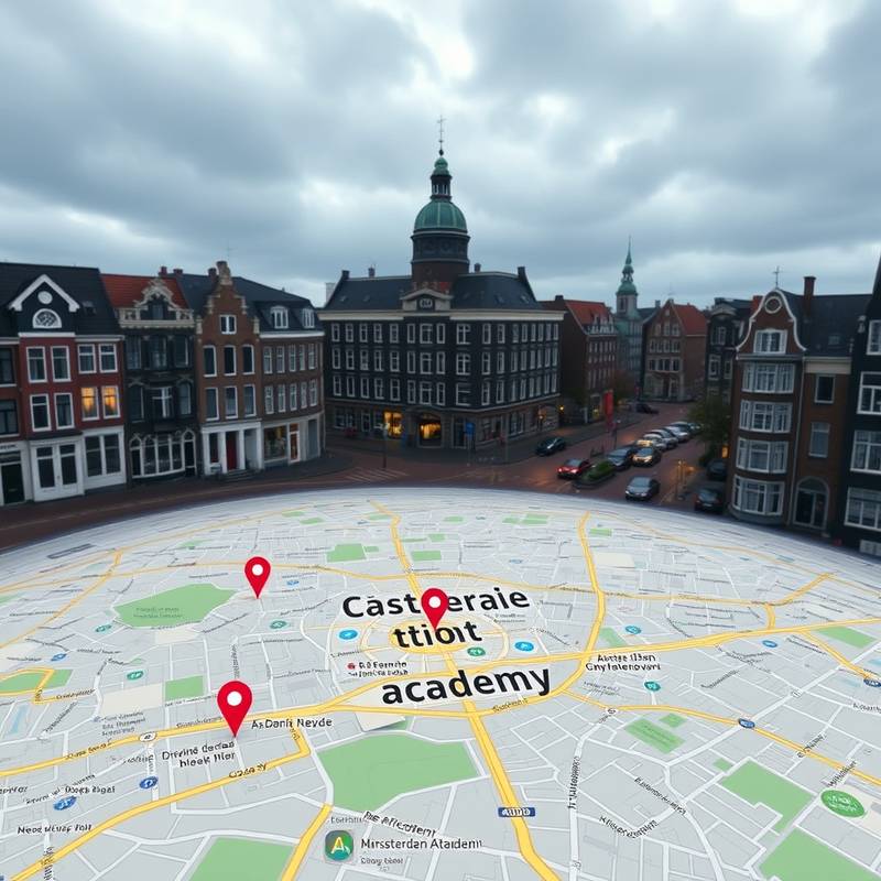 Screenshot van de locatie van ActeerAcademie Amsterdam op Google Maps